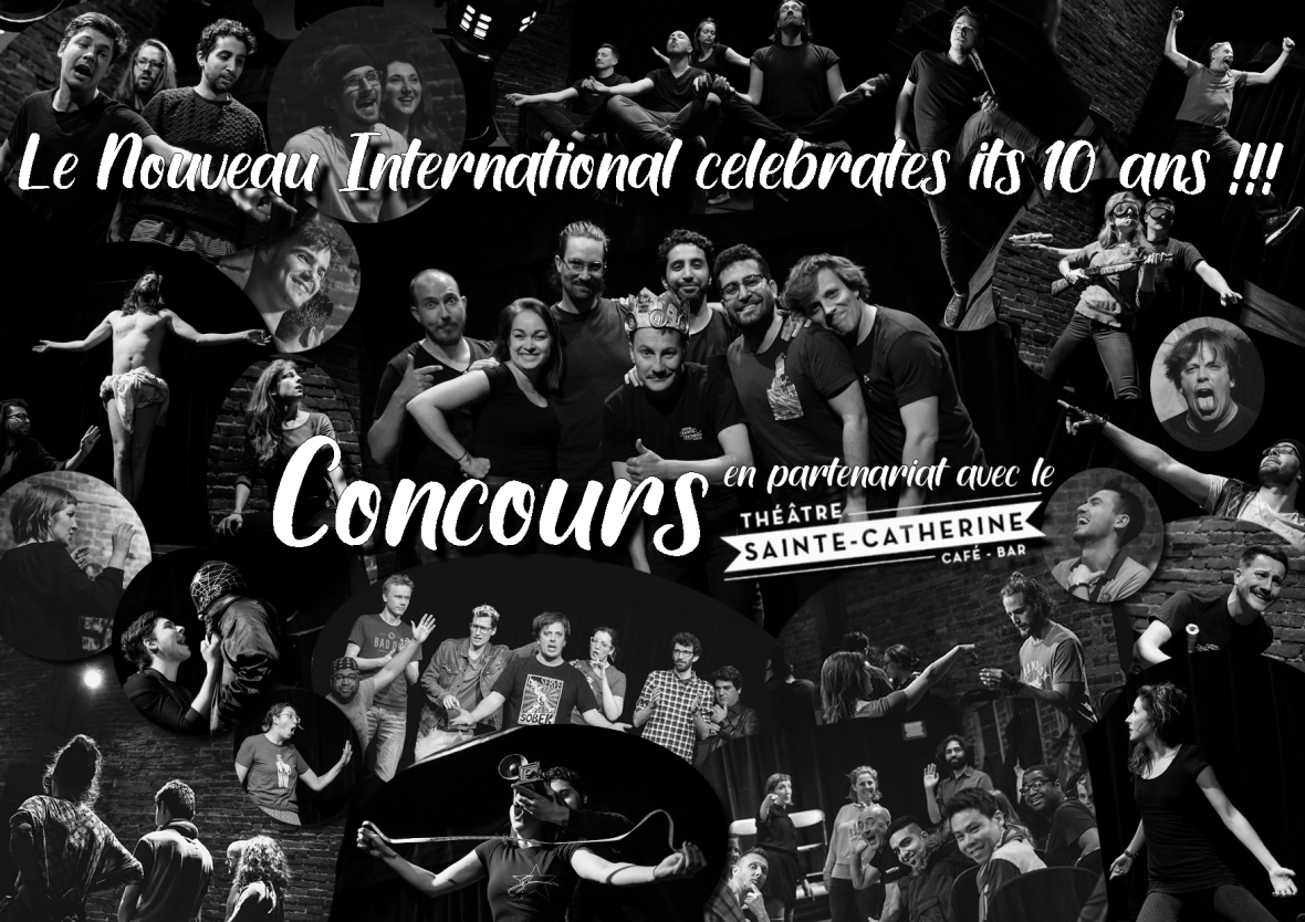 MONTAGE CONCOURS image b &amp; w texte